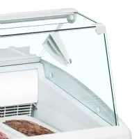 Photo 3 - Vitrine à glaces professionnelle avec couvercle en verre plat - isetta 6st - tefcold - Tefcold - ISETTA 6ST