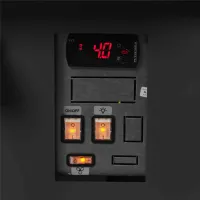 Photo 3 - Vitrine de service ventilée professionnelle grise positive avec réserve 825 mm - socb12582a - tefcold - Tefcold - SOCB12582A