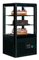 Photo 2 - Vitrine réfrigérée professionnelle 1 porte vitrée noire 58 l - upd60-black - tefcold - Tefcold - UPD60-BLACK