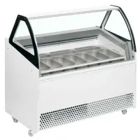 Vitrine ventilée professionnelle pour 10 bacs de glace -20 à -14 °c, 1660 mm - bermuda view rv10 - tefcold - Tefcold - BERMUDA VIEW RV10 Vitrine ventilée professionnelle pour 10 bacs de glace -20 à -14 °c, 1660 mm - bermuda view rv10 - tefcold - Tefcold - BERMUDA VIEW RV10