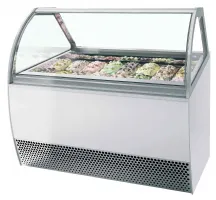 Vitrine professionnelle à froid ventilée pour 18 bacs de glace avec façade bombée - millennium lx18 - tefcold - Tefcold - MILLENNIUM LX18 Vitrine professionnelle à froid ventilée pour 18 bacs de glace avec façade bombée - millennium lx18 - tefcold - Tefcold - MILLENNIUM LX18