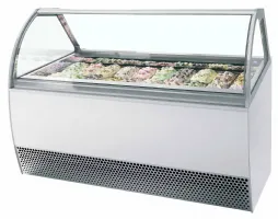 Vitrine professionnelle à froid ventilée pour 20 bacs de glace avec façade bombée - millennium lx20 - tefcold - Tefcold - MILLENNIUM LX20 Vitrine professionnelle à froid ventilée pour 20 bacs de glace avec façade bombée - millennium lx20 - tefcold - Tefcold - MILLENNIUM LX20