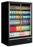 Photo 2 - Vitrine réfrigérée professionnelle noire 2 portes vitrées positive - galaxy+ gp14fgd maxi black - tefcold - Tefcold - Galaxy+ GP14FGD Maxi Black