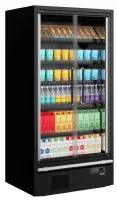 Photo 2 - Vitrine réfrigérée professionnelle noire 2 portes vitrées positive - galaxy+ gp10fgd maxi black - tefcold - Tefcold - Galaxy+ GP10FGD Maxi Black