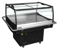 Réfrigérateur professionnel noir 105 l positif couvercles vitrés coulissants - pdc90sl-2 - tefcold - Tefcold - PDC90SL-2