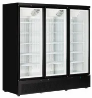 Vitrine négative professionnelle Blanche 3 portes vitrées - Atom Maxi F3DB - Tefcold - Tefcold - Atom Maxi F3DB