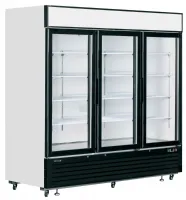 Vitrine professionnelle positive 3 portes vitrées blanche 1436 litres - lgf7500 - tefcold - Tefcold - LGF7500