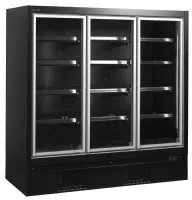 Vitrine réfrigérée négative noire 3 portes vitrées - extra1875fd - tefcold - Tefcold - EXTRA1875FD