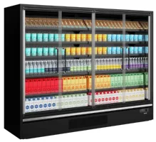 Photo 2 - Vitrine réfrigérée professionnelle noire 4 portes vitrées positive - galaxy+ gp26fgd black - tefcold - Tefcold - Galaxy+ GP26FGD Black