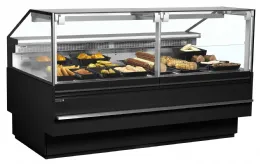 Photo 2 - Vitrine de service premium positive avec réserve noire 900 mm - soca18790b - tefcold - Tefcold - SOCA18790B