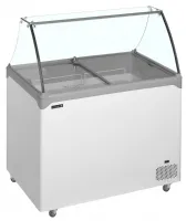 Photo 2 - Vitrine à glace professionnelle statique 218 litres capacité nette 4 roulettes freins - nic302sc-so - tefcold - Tefcold - NIC302SC-SO