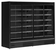 Vitrine réfrigérée professionnelle noire 4 portes vitrées positive - mdca2500hb - tefcold - Tefcold - MDCA2500HB Vitrine réfrigérée professionnelle noire 4 portes vitrées positive - mdca2500hb - tefcold - Tefcold - MDCA2500HB