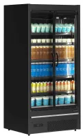 Photo 2 - Vitrine réfrigérée professionnelle noire 2 portes vitrées positive - mdca937hb - tefcold - Tefcold - MDCA937HB