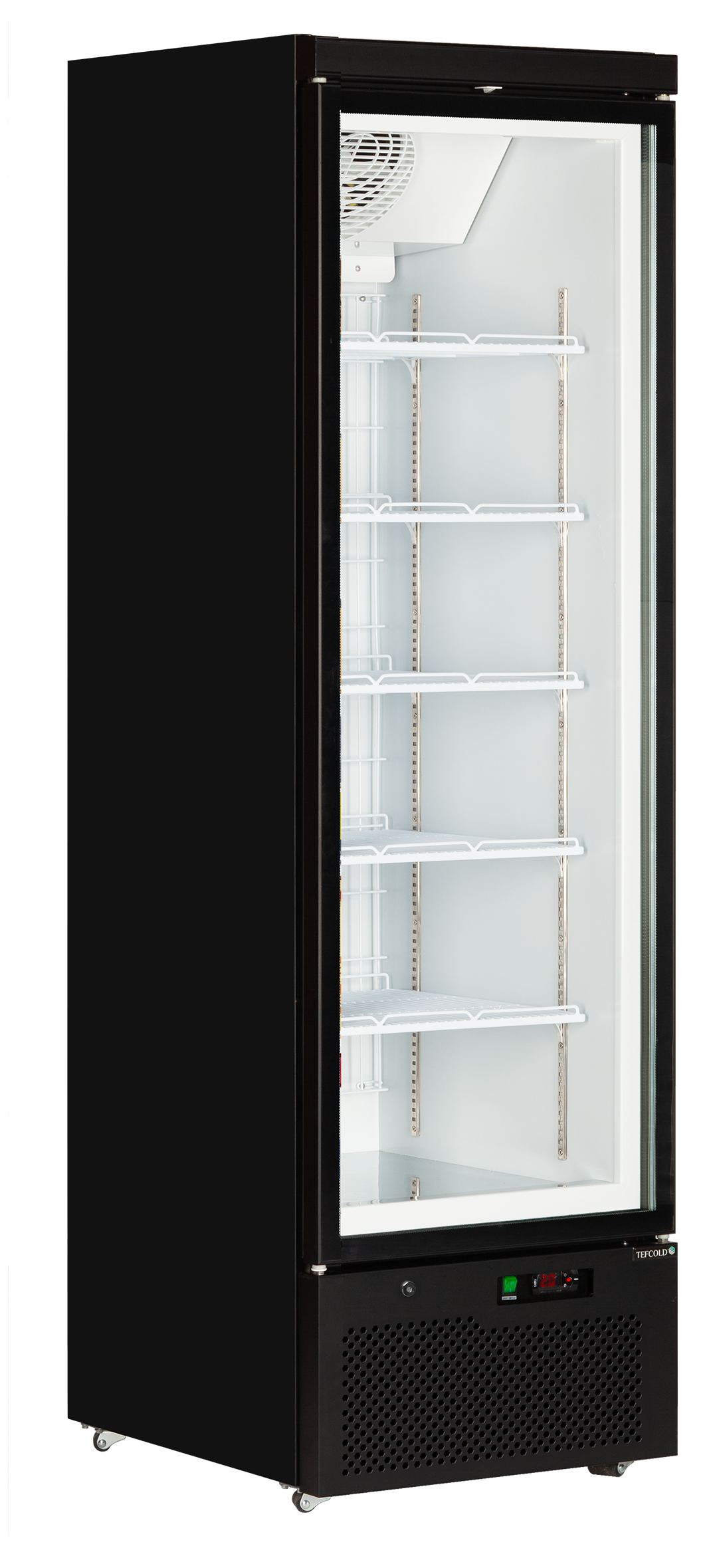 Vitrine professionnelle négative Blanche 1 porte vitrée - Atom Maxi F1DB - Tefcold