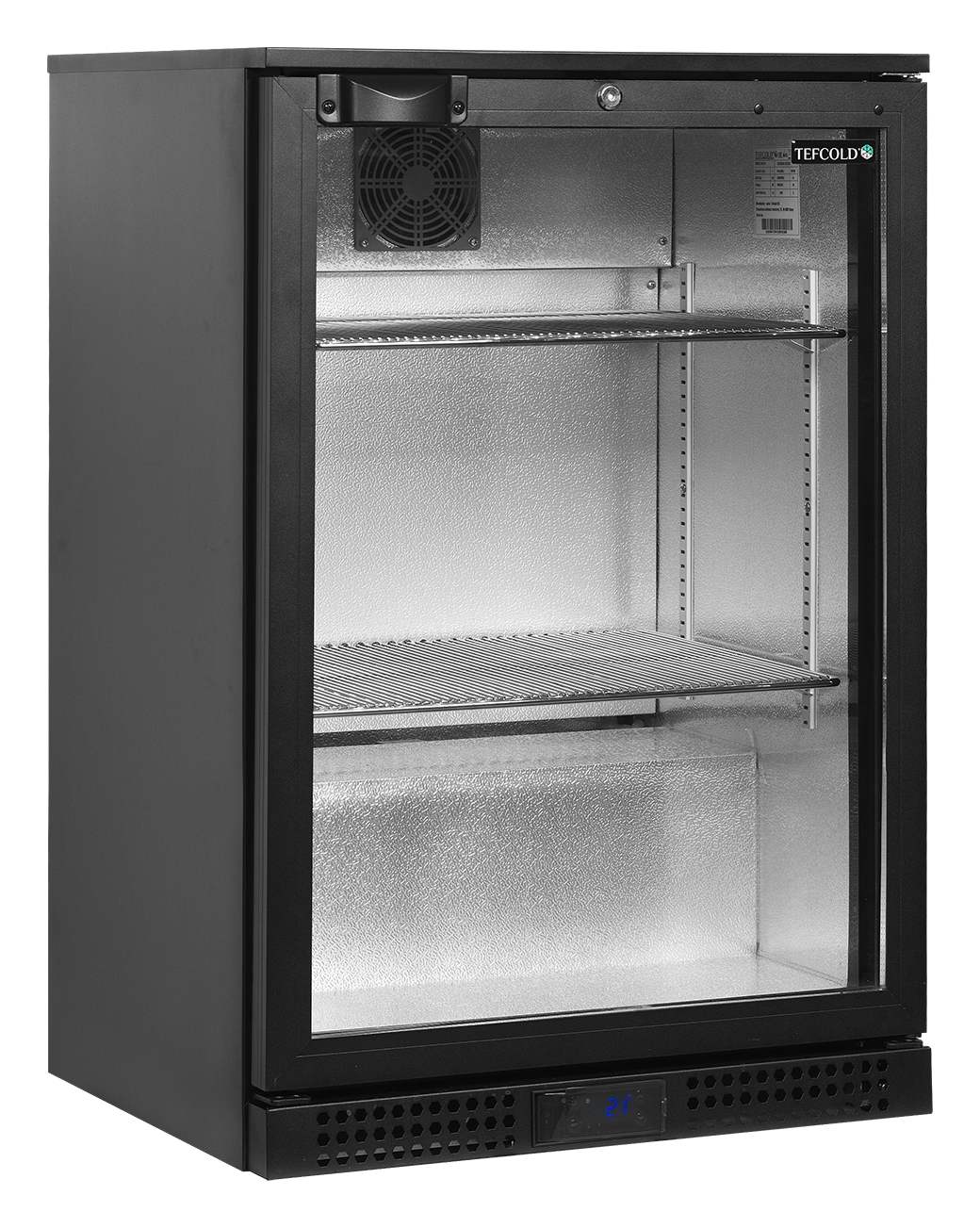 Arrière-bar professionnelle 1 porte vitrée 118 litres positive - BA11H - Tefcold