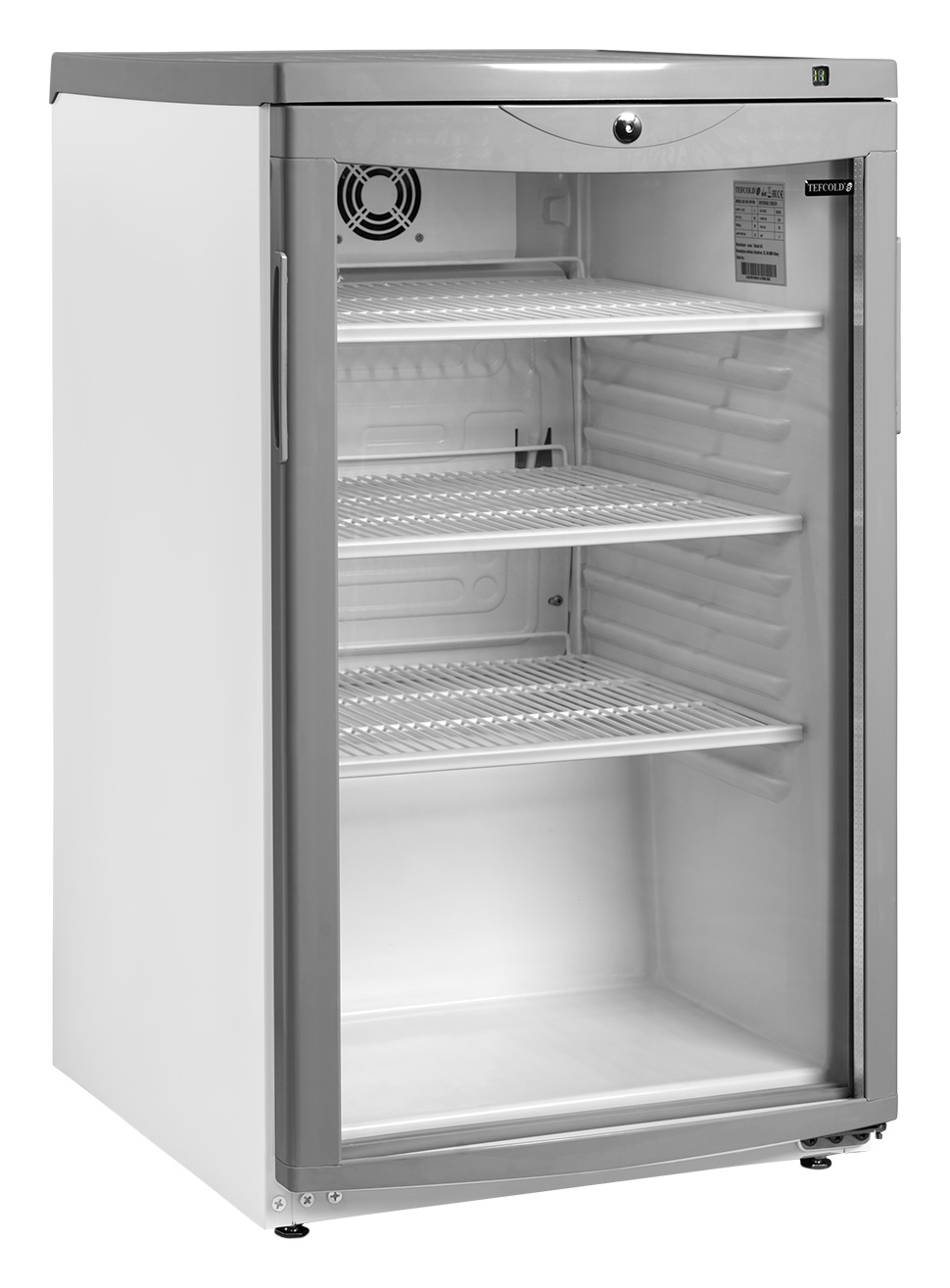 Cellier professionnelle 1 porte vitrée blanche 105 litres - BC145 W/FAN - Tefcold