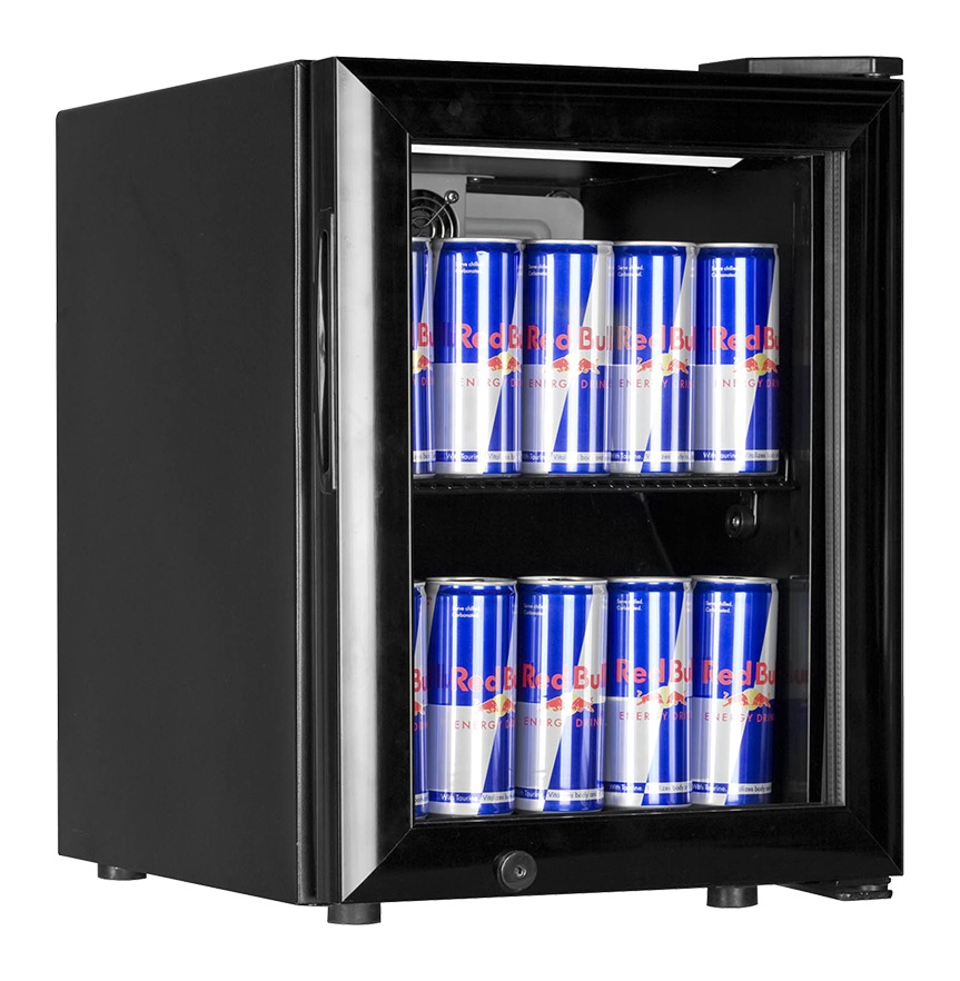 Équipement professionnel noir 1 porte vitrée positif 20 litres - BC30 - Tefcold en cuisine professionnelle