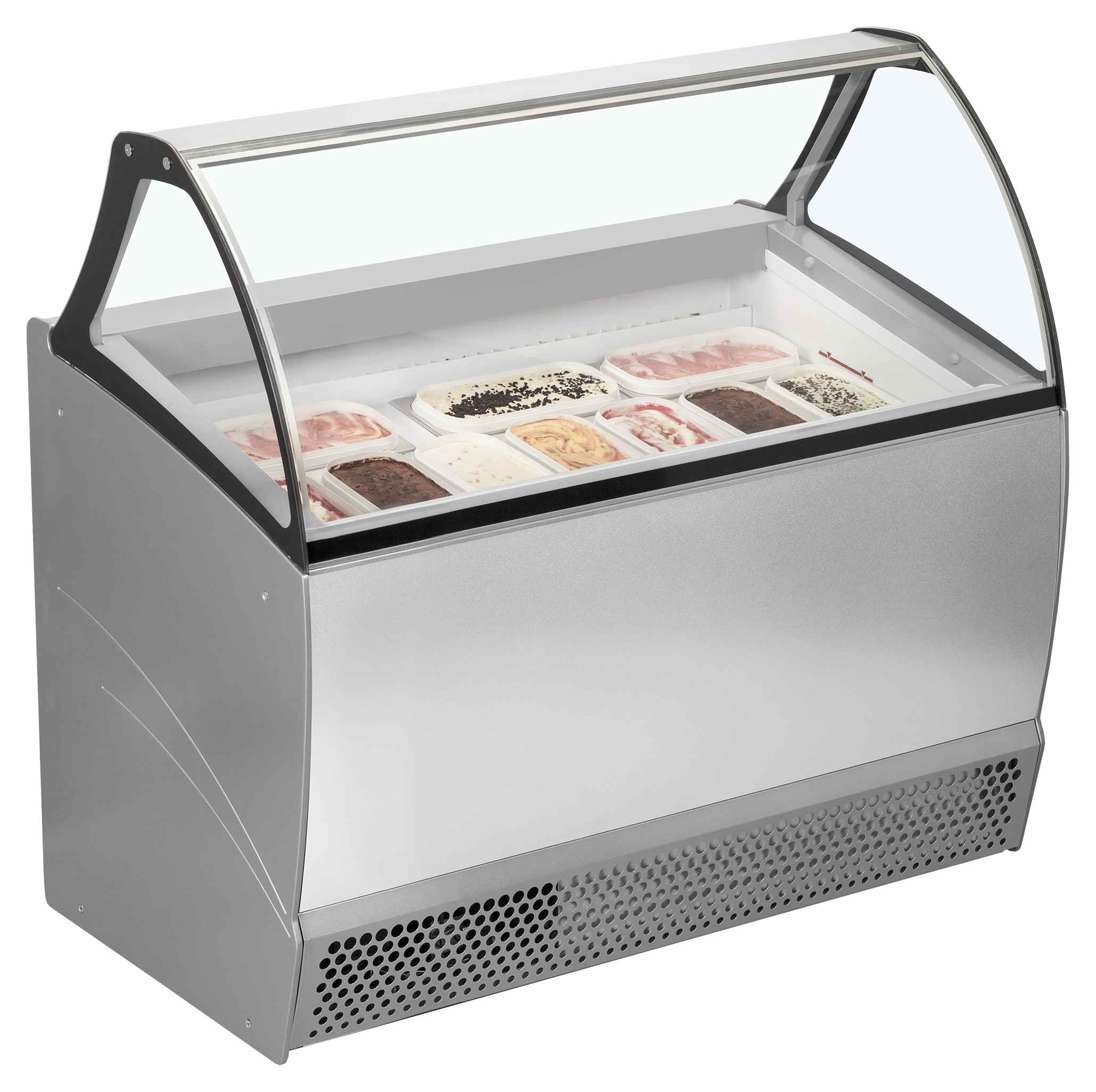 Vitrine glacée professionnelle ventilée avec 255 l de capacité -20 à -14 °C, 0.59 m² - BERMUDA RV10 - Tefcold