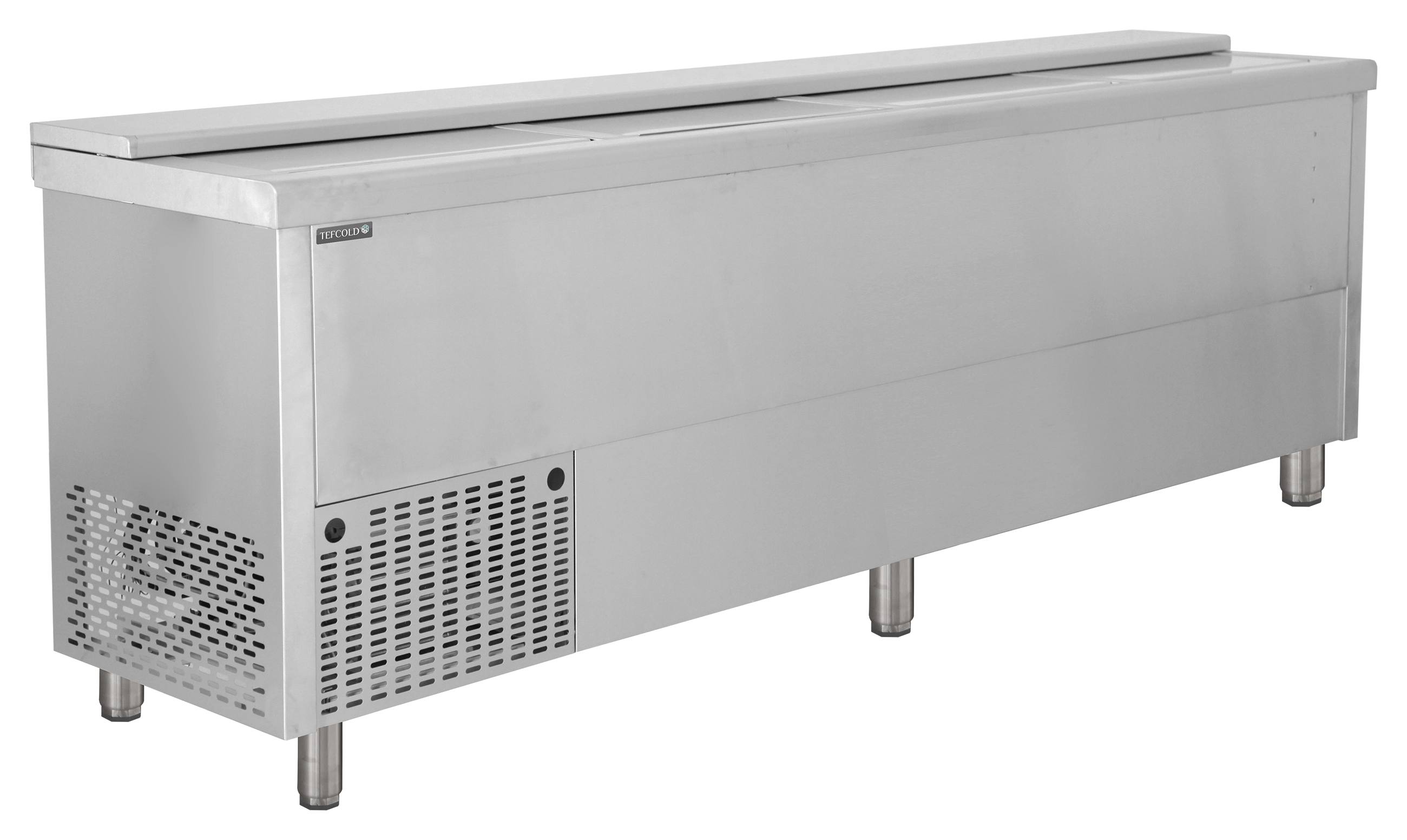 Réfrigérateur professionnel à boissons inox 565 litres capacité nette statique positif dégivrage automatique - BHC250X1 - Tefcold