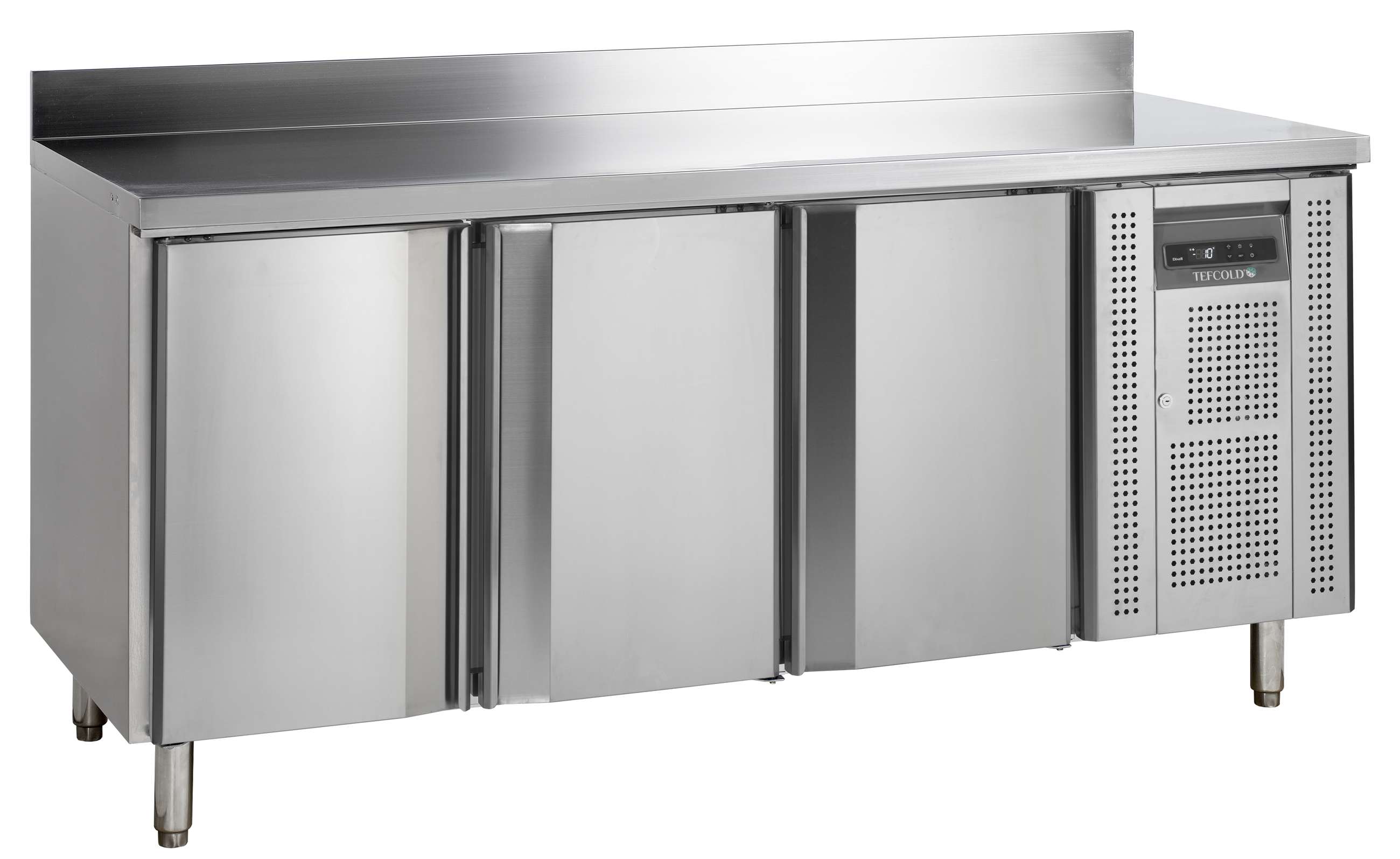 Congélateur professionnel 3 portes négatif 402 litres avec dosseret - CF7310 - Tefcold