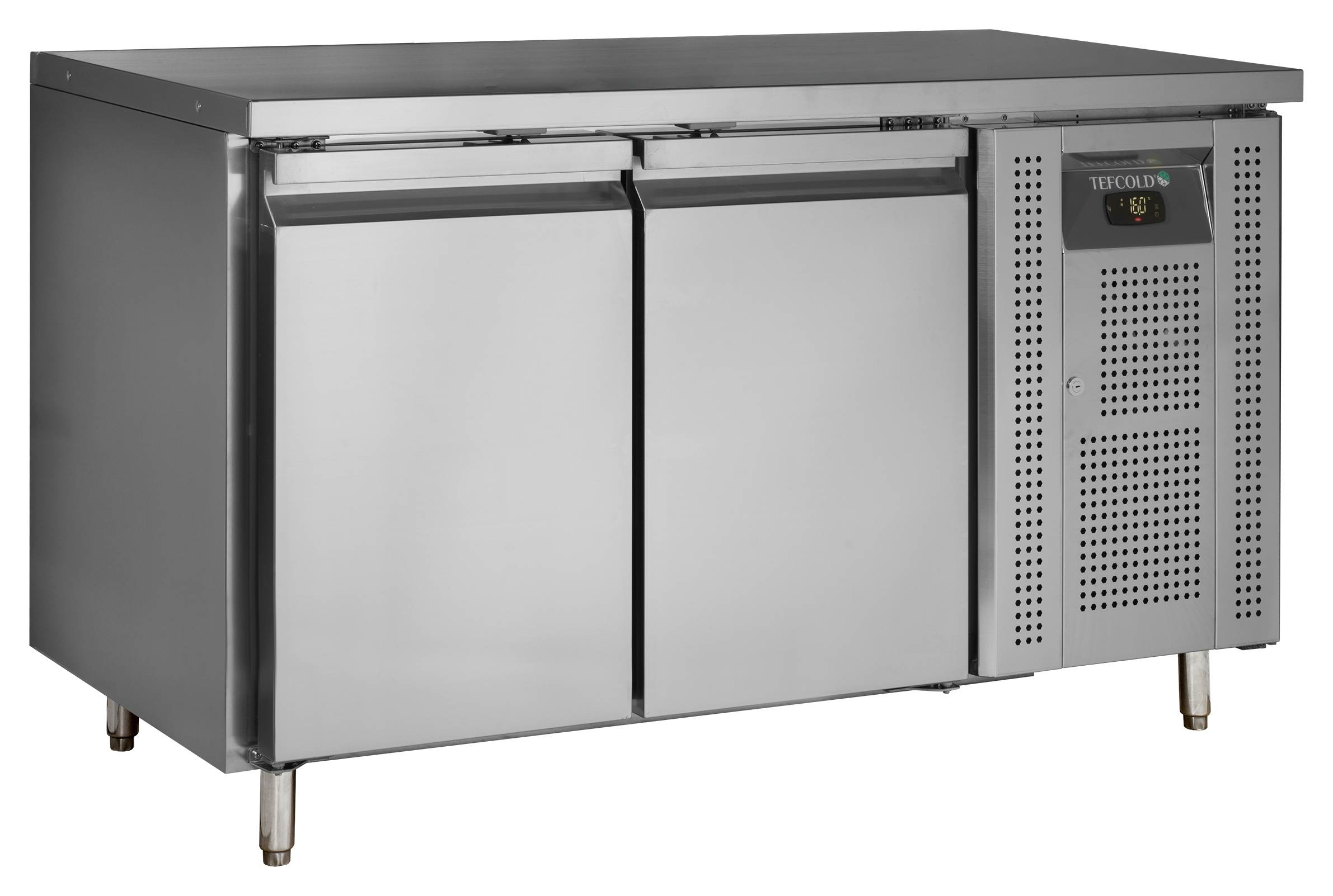 Comptoir réfrigéré professionnel 2 portes positif 190 l - CK7210X1 - Tefcold