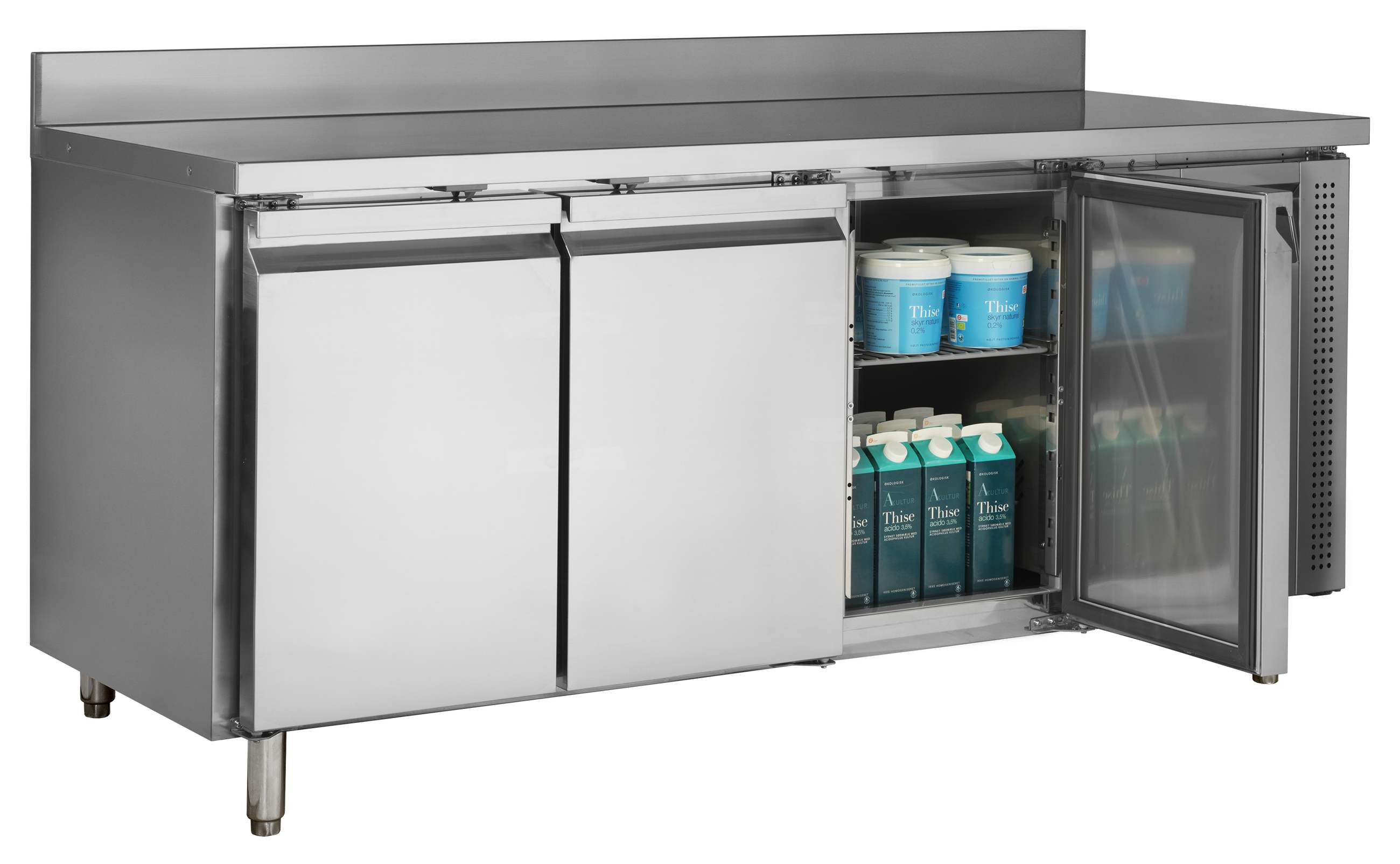 Comptoir réfrigéré professionnel 3 portes positif 291 l - CK7310X1SP - Tefcold en cuisine professionnelle
