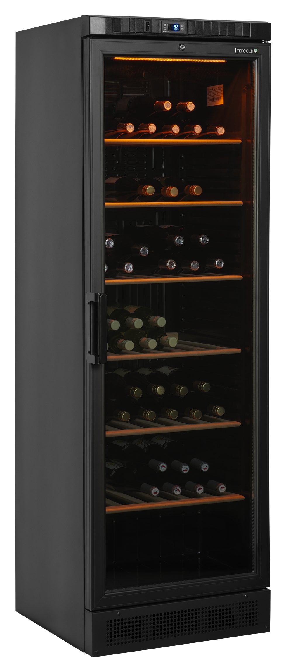 Réfrigérateur professionnel 1 porte vitrée 219 L positif - CPV1380E - Tefcold en cuisine professionnelle