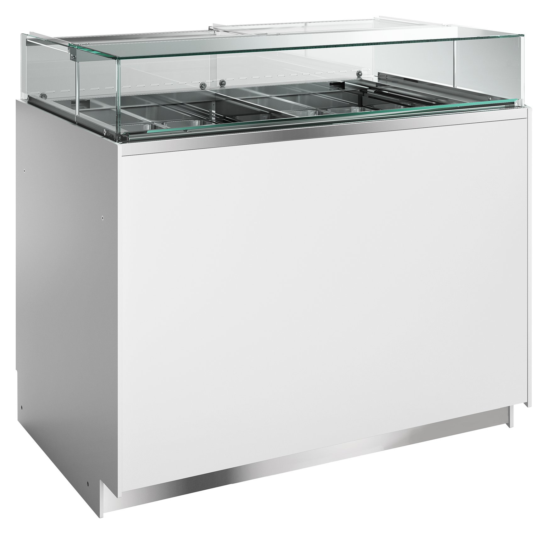 Congélateur professionnel bizone pour glace en 130 l -20 à 10 °C 1660 mm - DELTA NEW - Tefcold