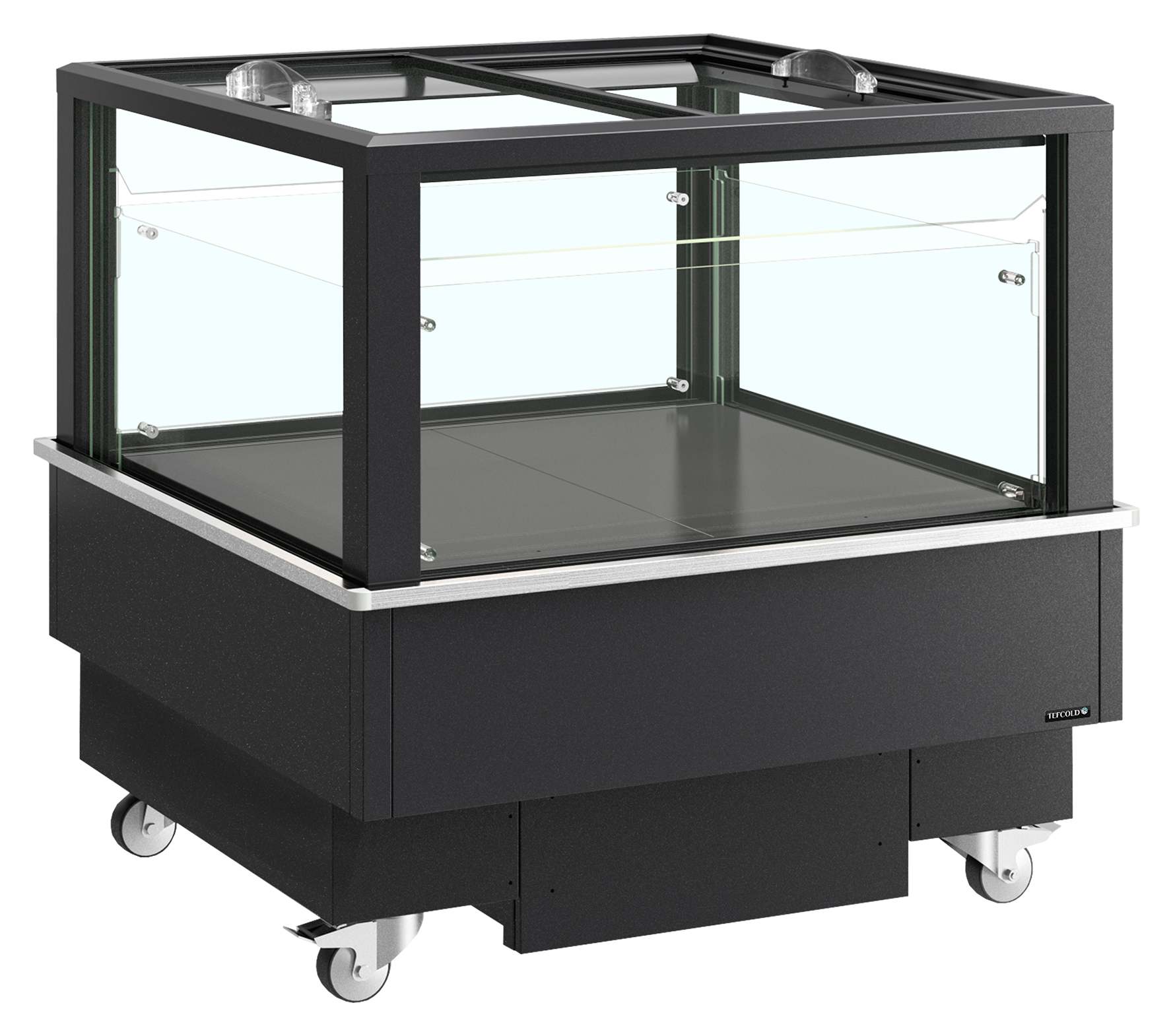 Réfrigérateur congélateur professionnel polyvalent 213 l couvercles vitrés coulissants et éclairage LED - EIB-D1010-B1 - Tefcold