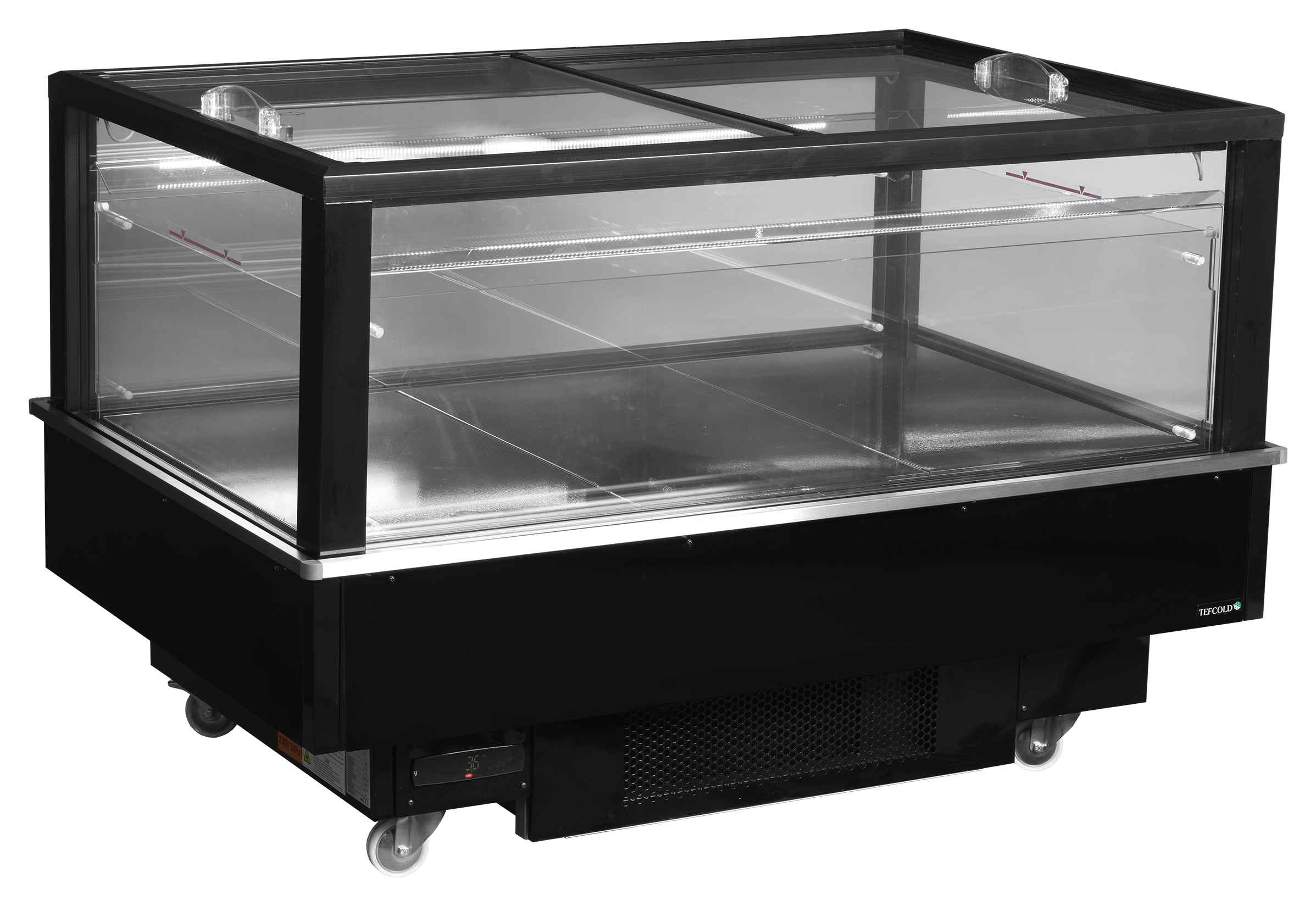Meuble réfrigéré polyvalent 320 l capacité nette couvercles coulissants - EIB-D1015-B1 - Tefcold