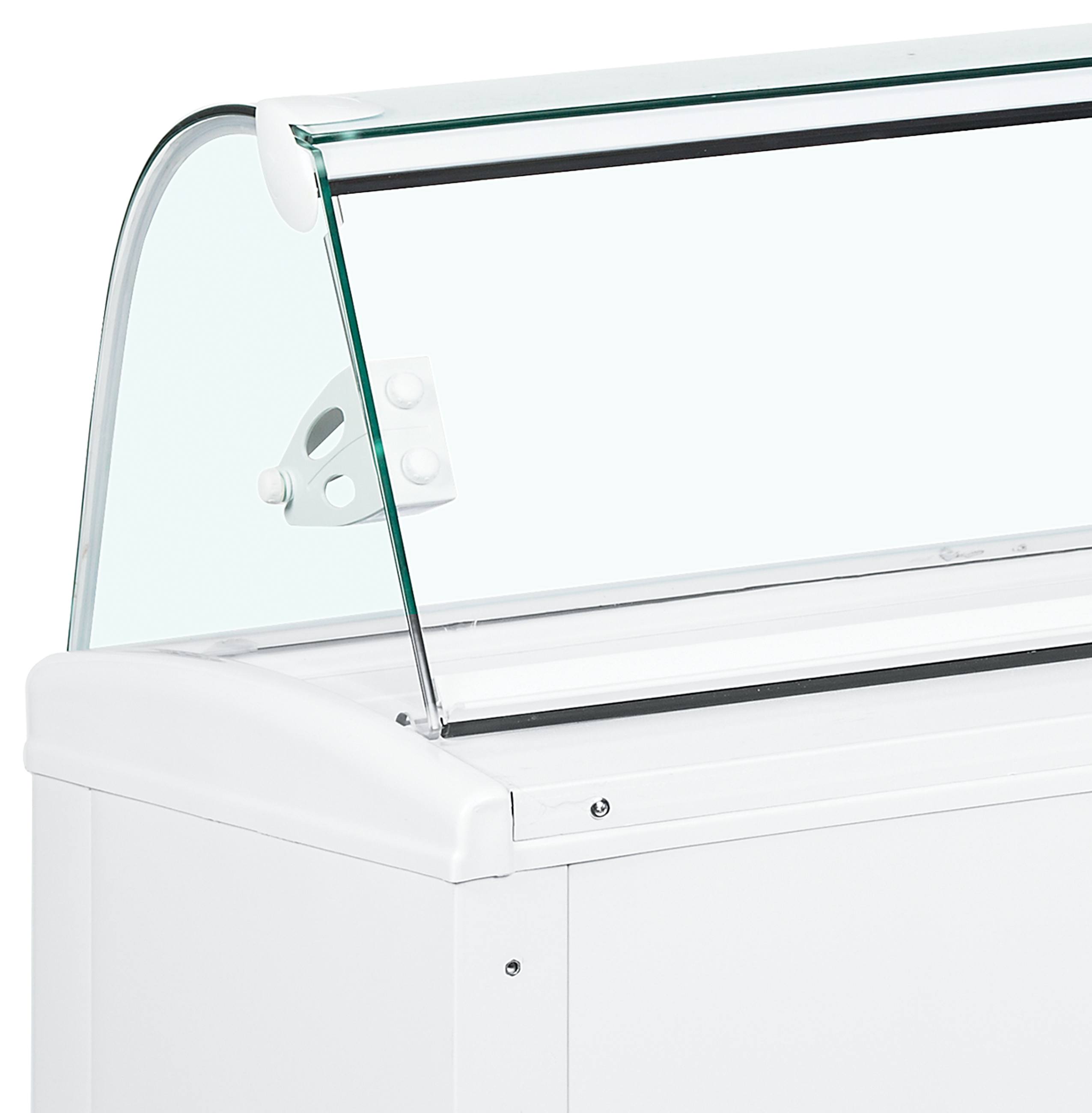 Vitrine professionnelle à glace ventilée pour Napoli -18 à -14 °C - FIJI 7 - Tefcold en cuisine professionnelle