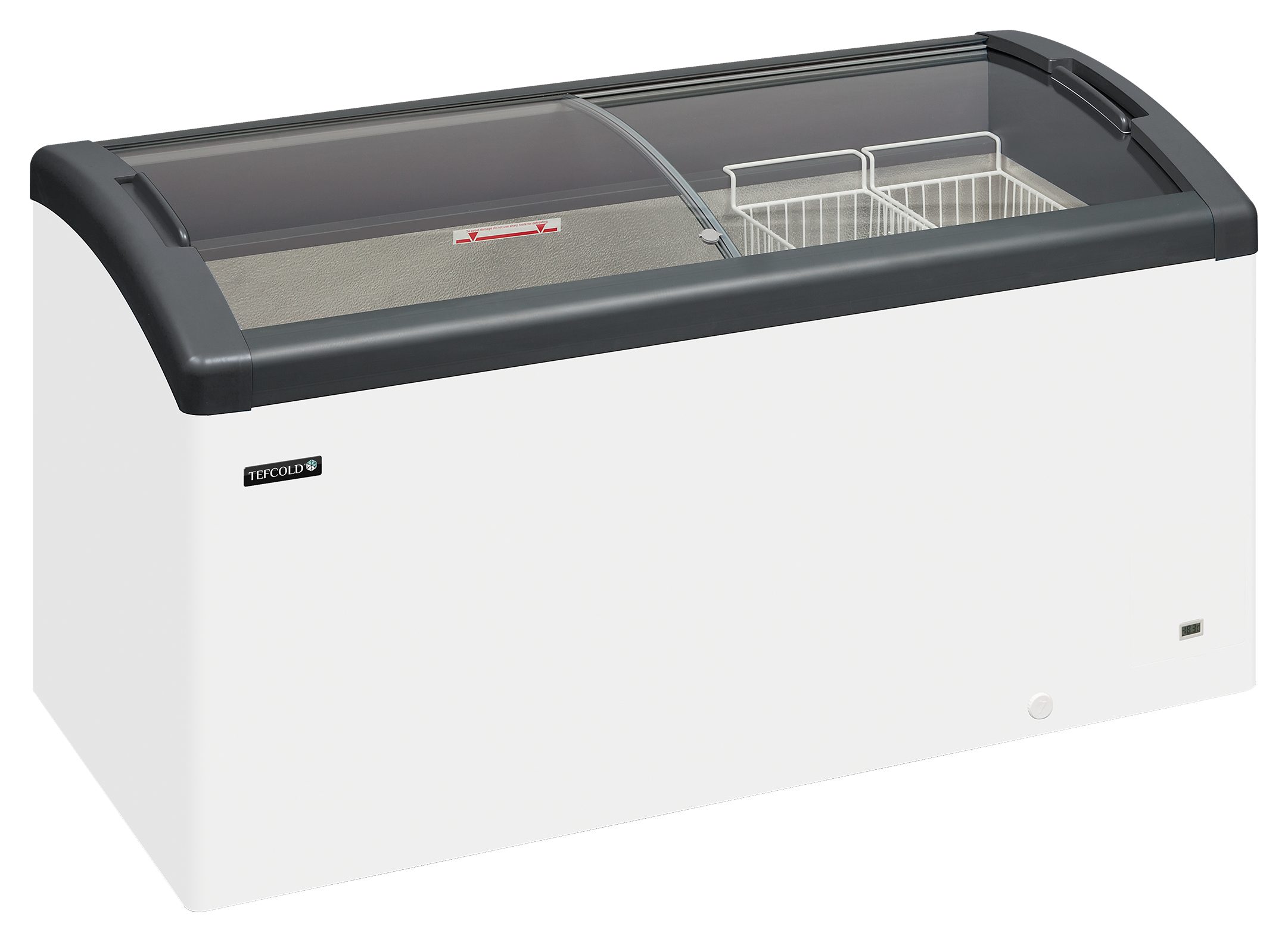 Congélateur coffre professionnel couvercles coulissants en verre incurvés 302 litres - FOCUS 151 - Tefcold