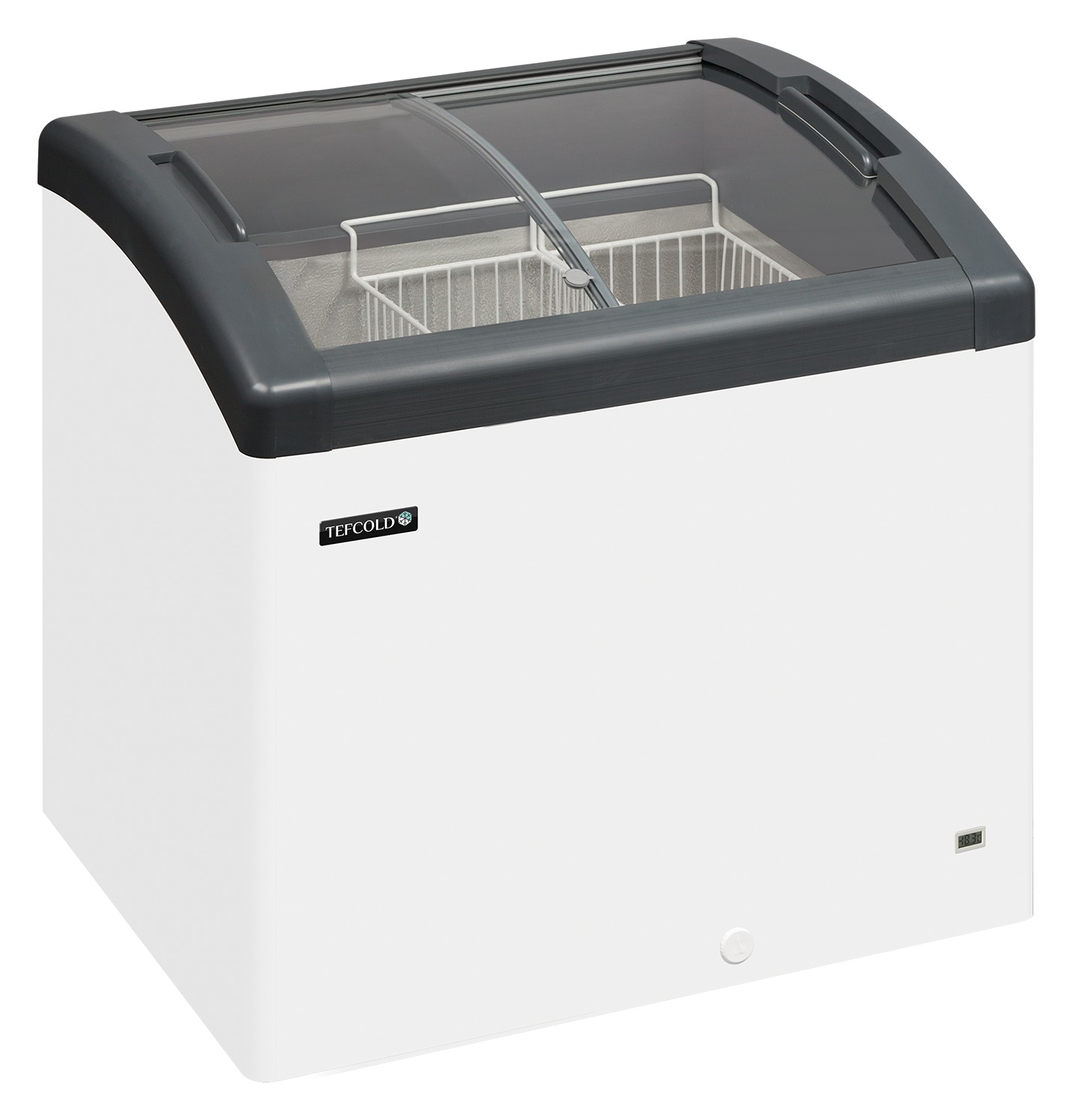 Congélateur coffre professionnel avec couvercles coulissants en verre incurvés 113 l - FOCUS 73 - Tefcold