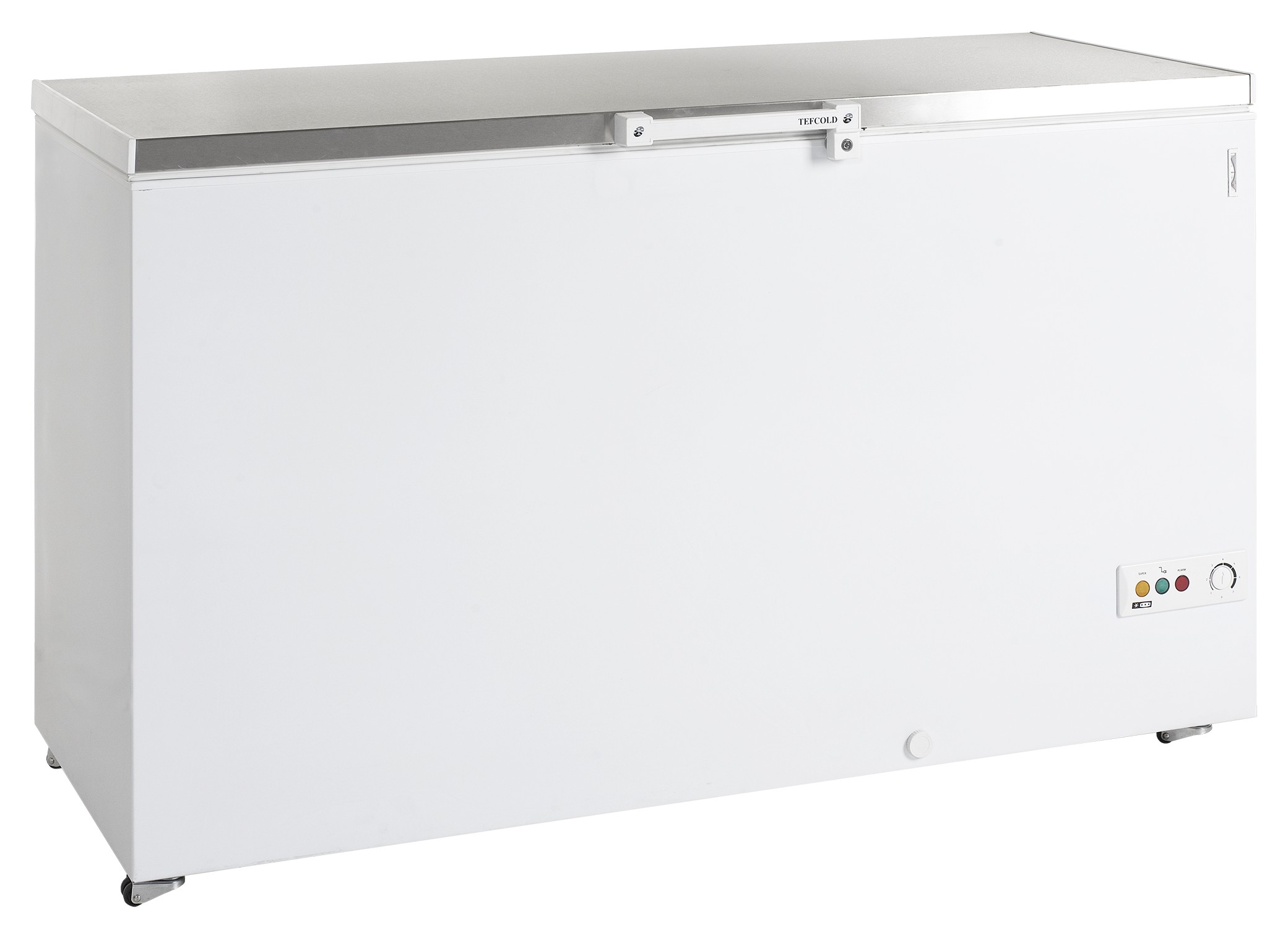 Congélateur coffre professionnel avec couvercle en acier inoxydable 454 litres - FR505S SL - Tefcold
