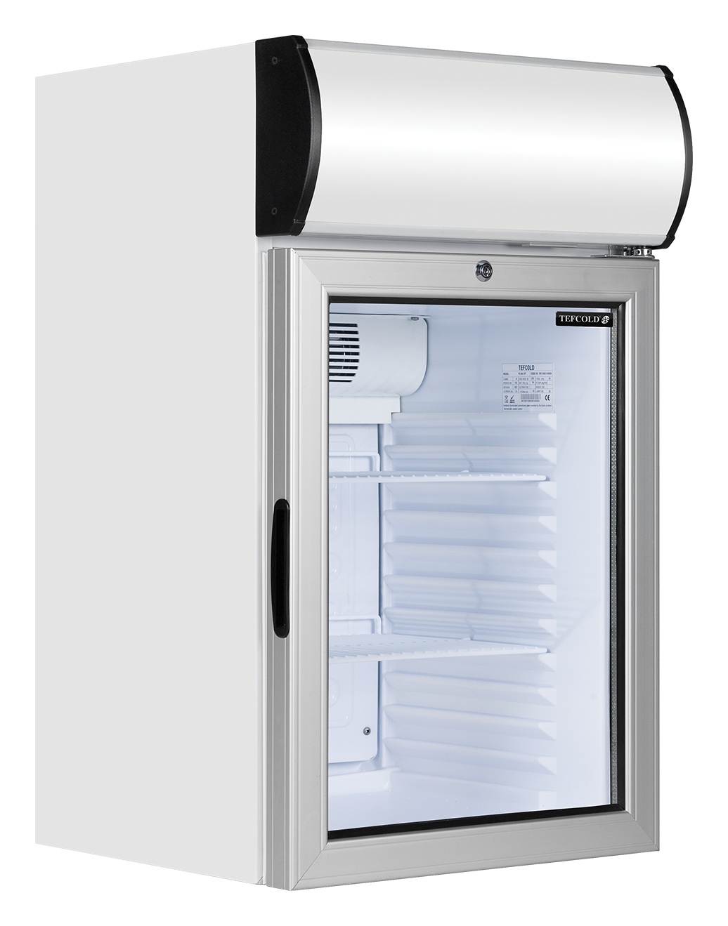 Équipement professionnel blanc 1 porte vitrée positif 55 litres - FS80CP - Tefcold