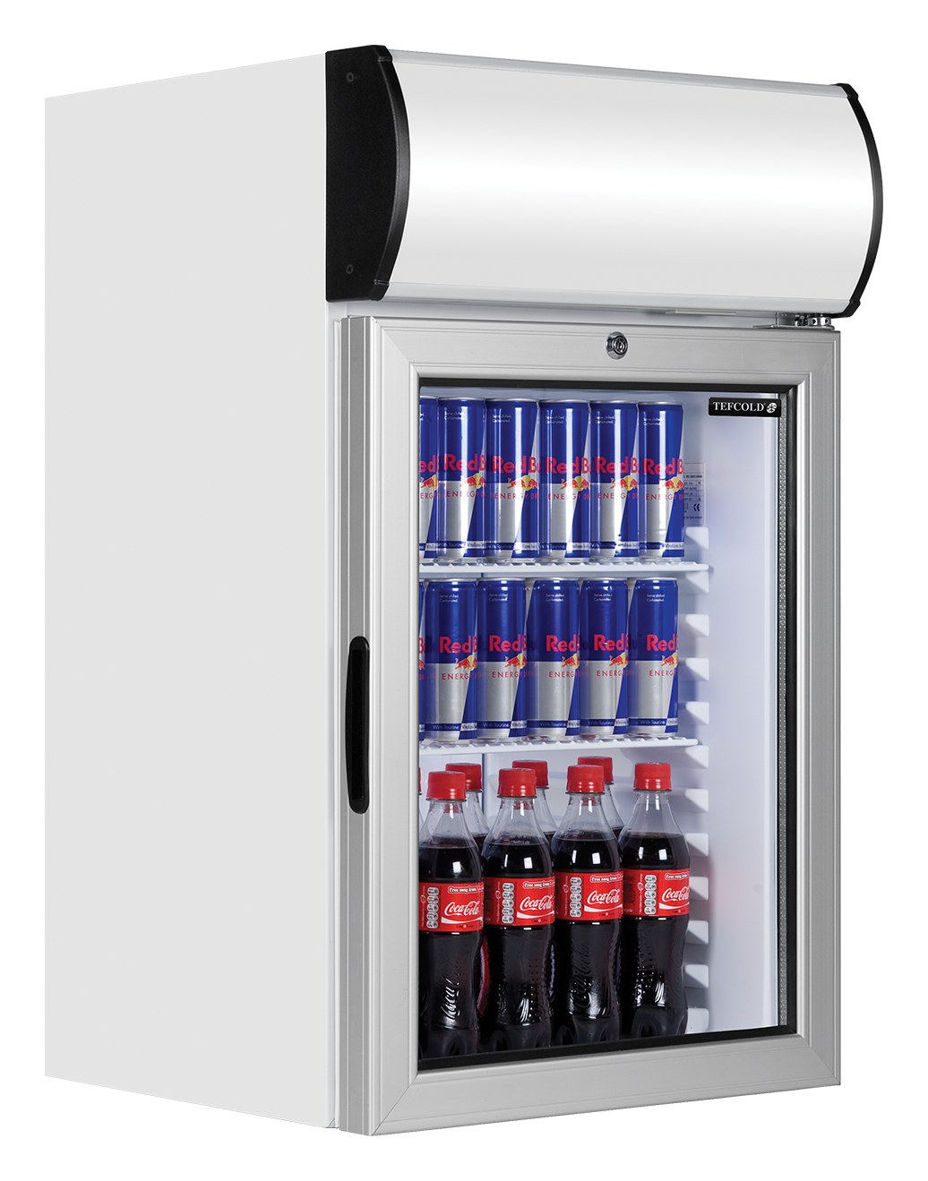Équipement professionnel blanc 1 porte vitrée positif 55 litres - FS80CP - Tefcold en cuisine professionnelle