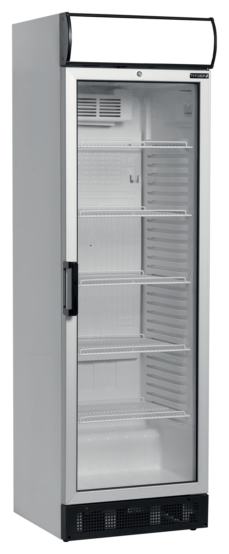 Vitrine réfrigérée professionnelle 1 porte vitrée blanche positive - FSC1380 - Tefcold