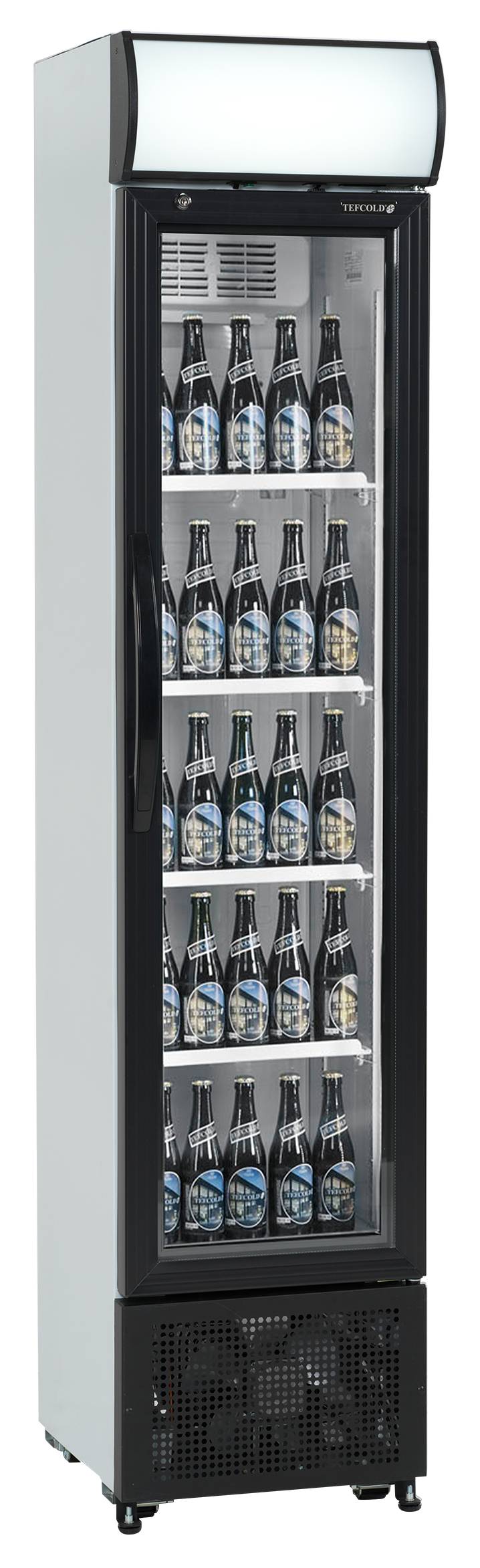 Réfrigérateur à boissons professionnel 1 porte vitrée blanc positif - FSC175H - Tefcold en cuisine professionnelle