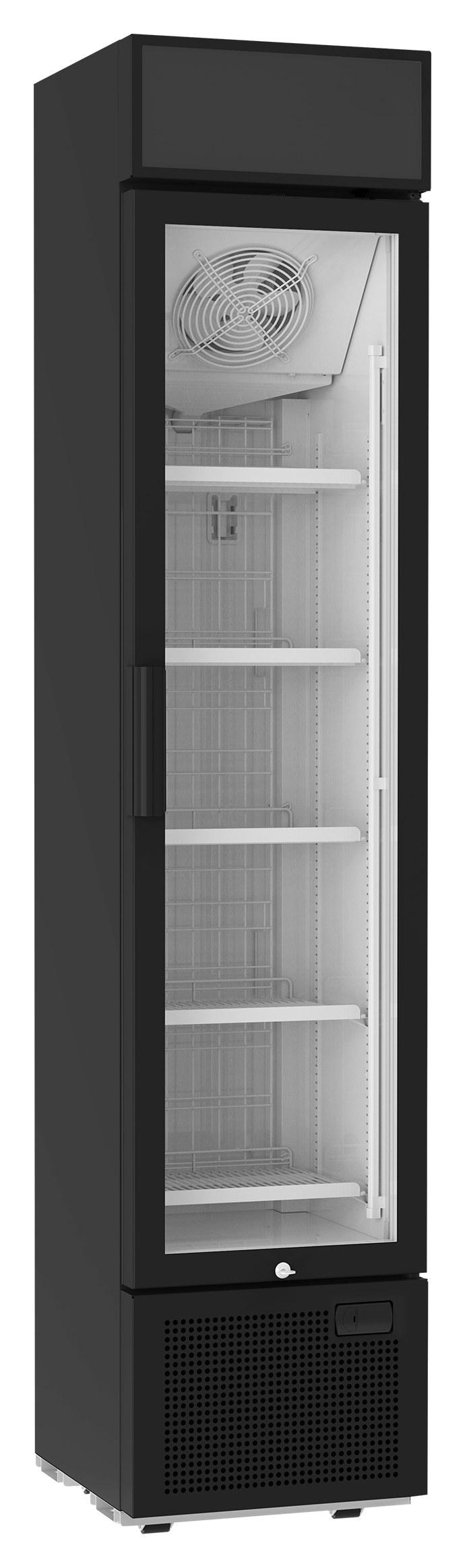 Congélateur professionnel à vitrine 1 porte vitrée Blanc - FSF176VH B - Tefcold