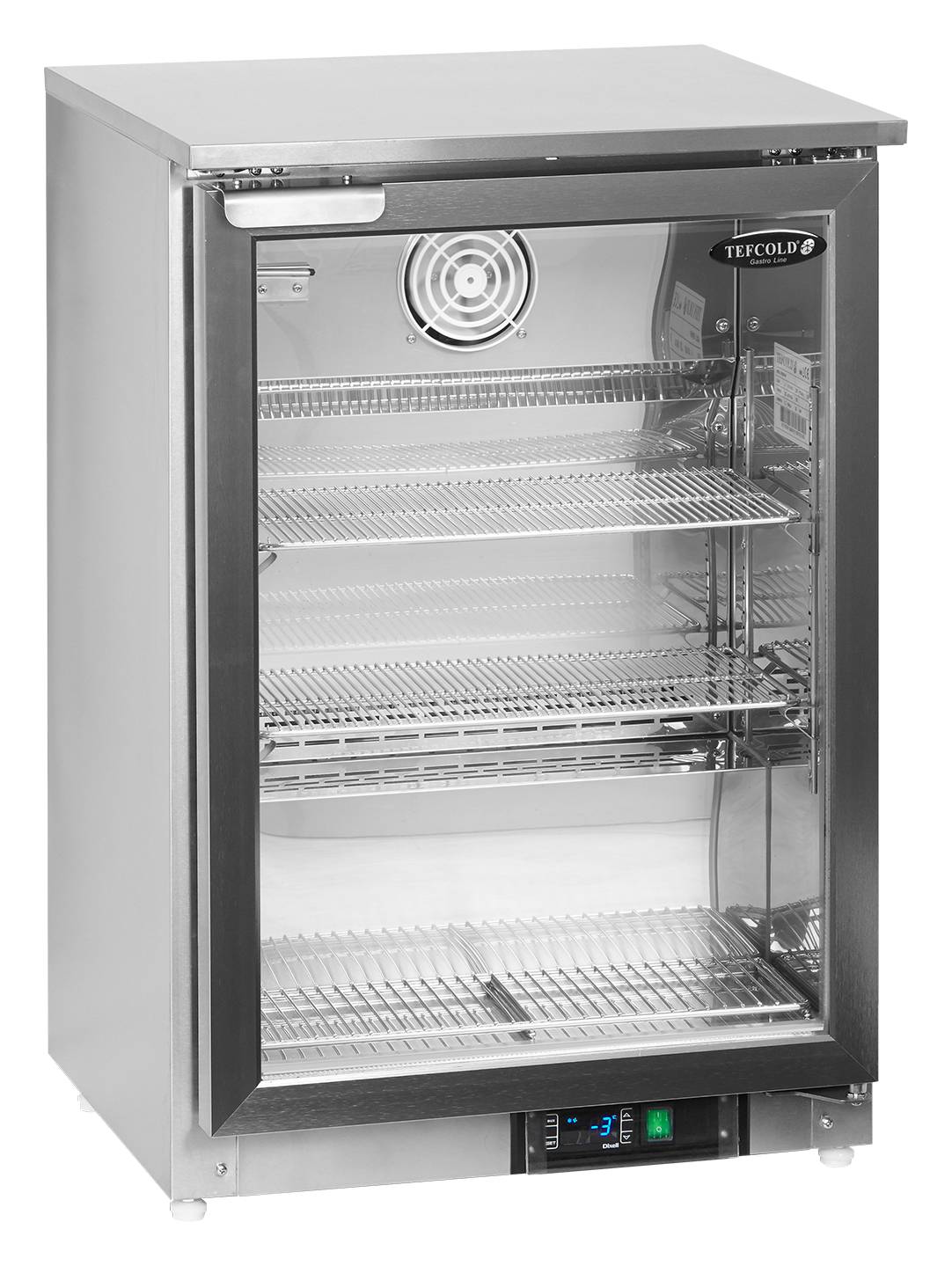 Congélateur professionnel 1 porte vitrée Blanc 79 l - GF200VSG - Tefcold