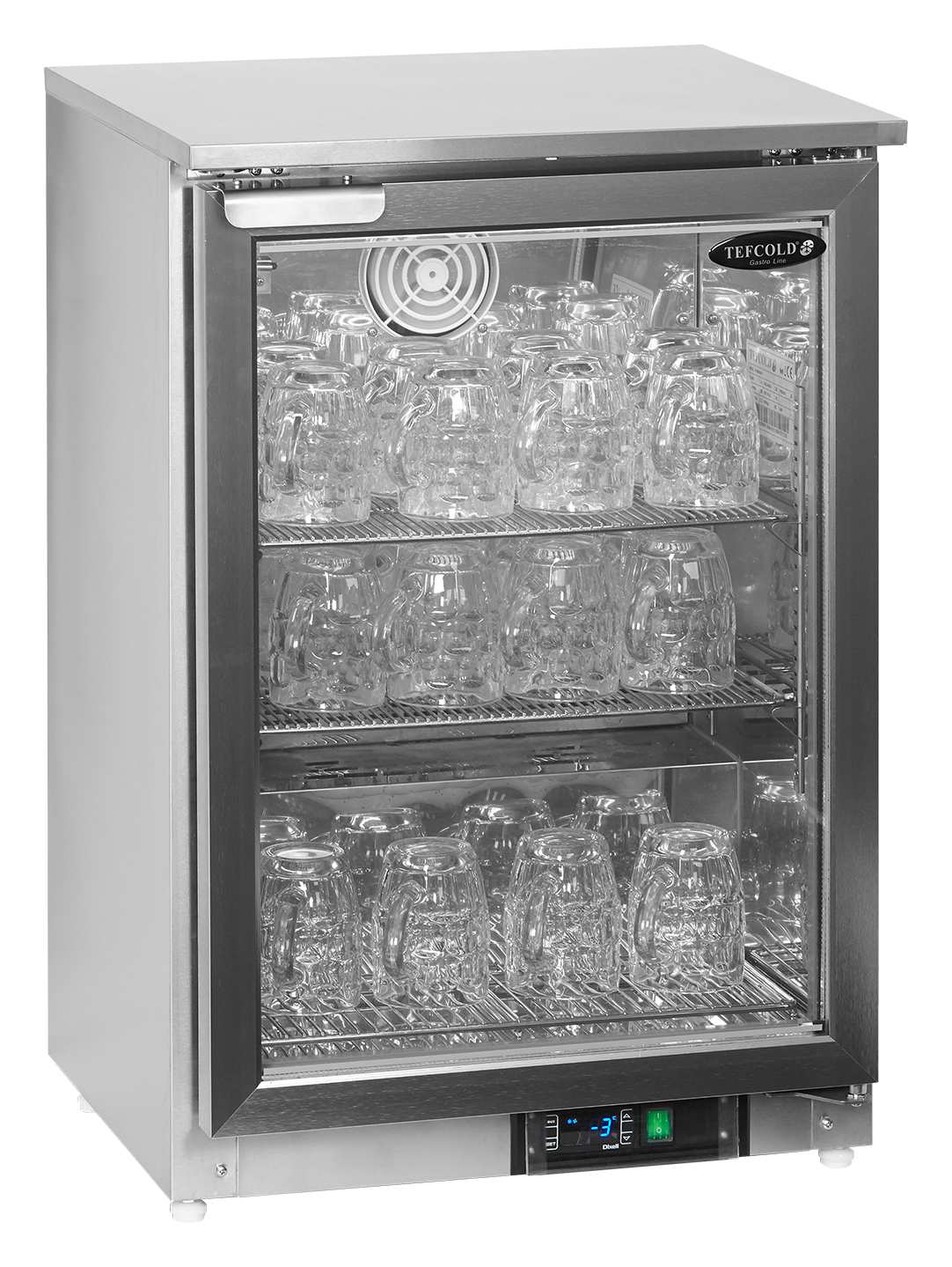 Congélateur professionnel 1 porte vitrée Blanc 79 l - GF200VSG - Tefcold en cuisine professionnelle