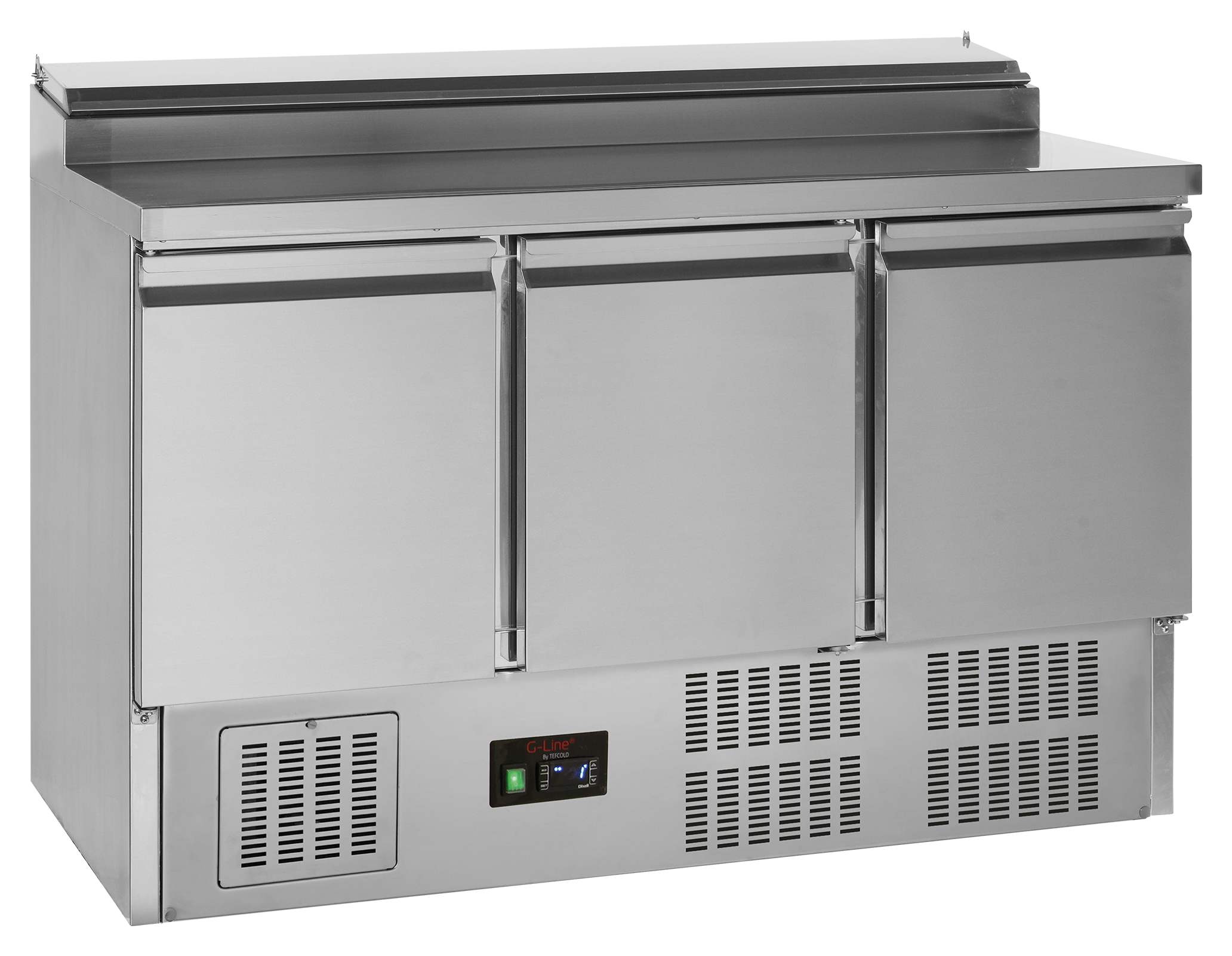 Comptoir professionnel pour saladette 3 portes pleines positif - GSS435 - Tefcold