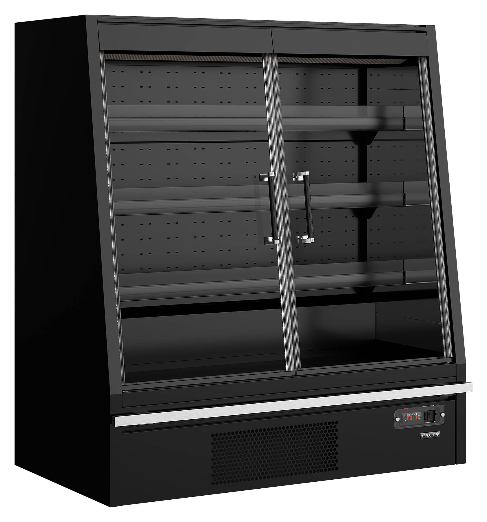 Vitrine réfrigérée basse noire positive - Galaxy+ GPL14FGD Black - Tefcold