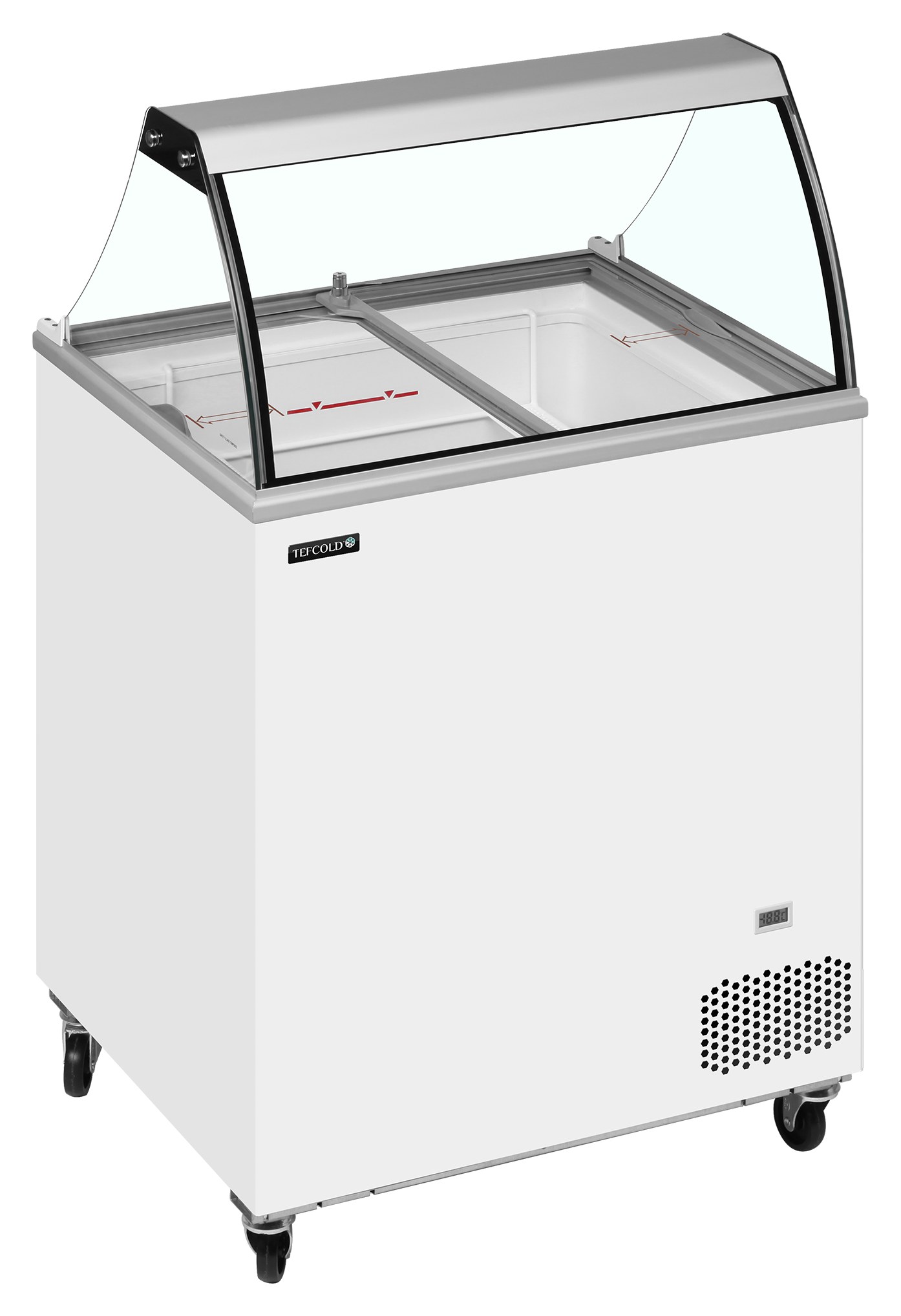 Congélateur professionnel à crème glacée avec couvercle de service 155 litres négatif - IC202SC-SO - Tefcold