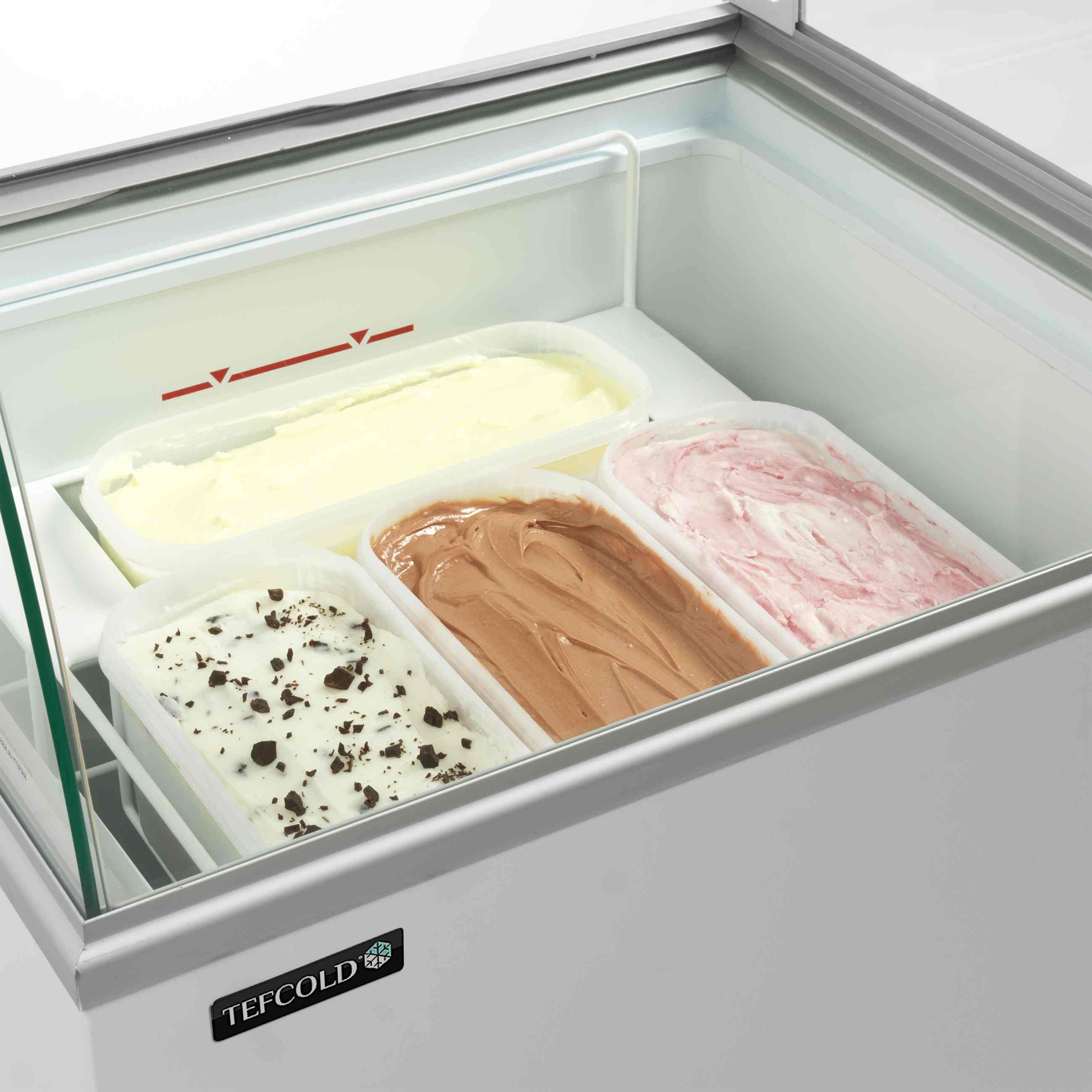 Congélateur professionnel à crème glacée avec couvercle de service 255 l -24 à -14 °C - IC302SC-SO - Tefcold en cuisine professionnelle