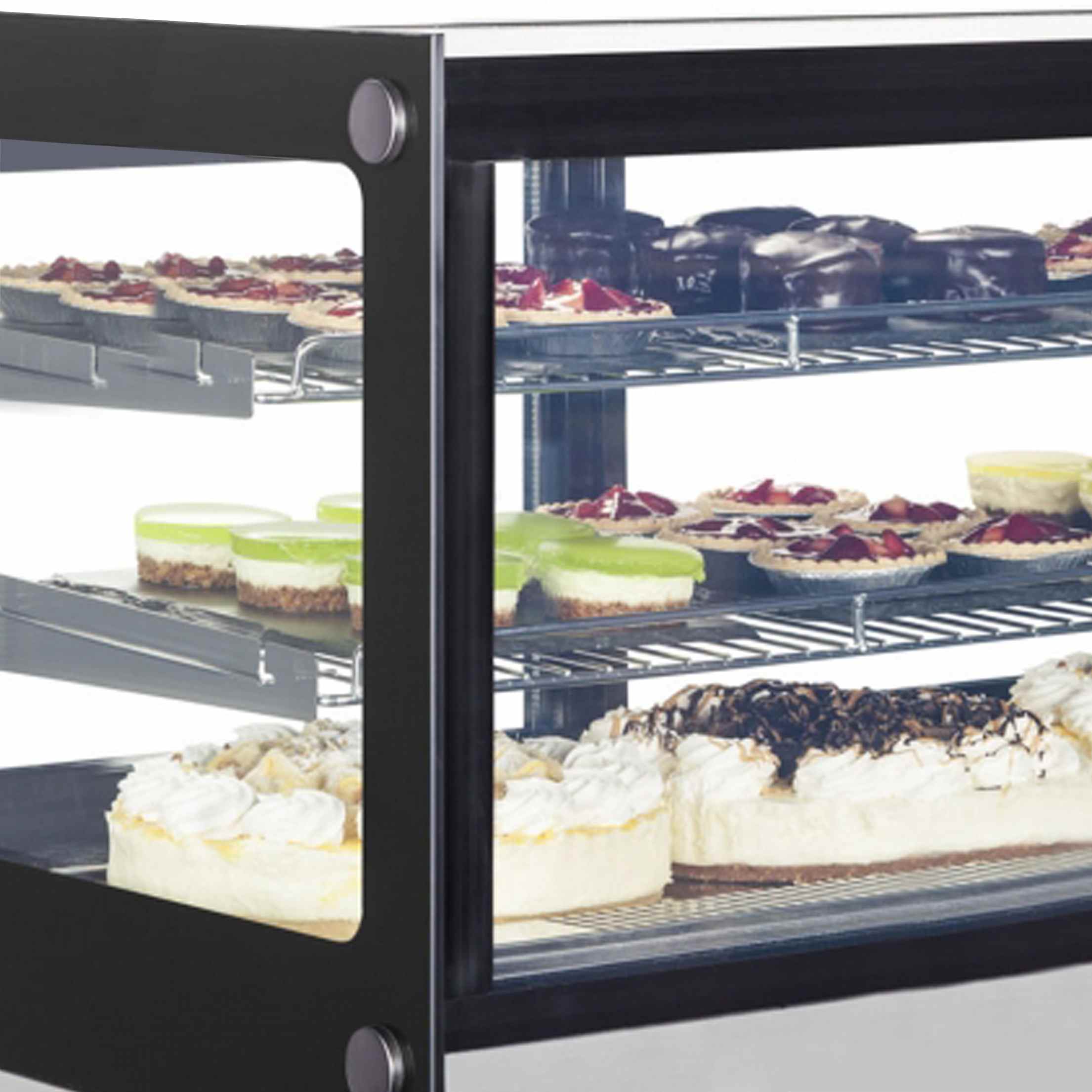 Armoire réfrigérée professionnelle 2 portes vitrées coulissantes inox 88 litres - LCT900F/BLACK - Tefcold en cuisine professionnelle