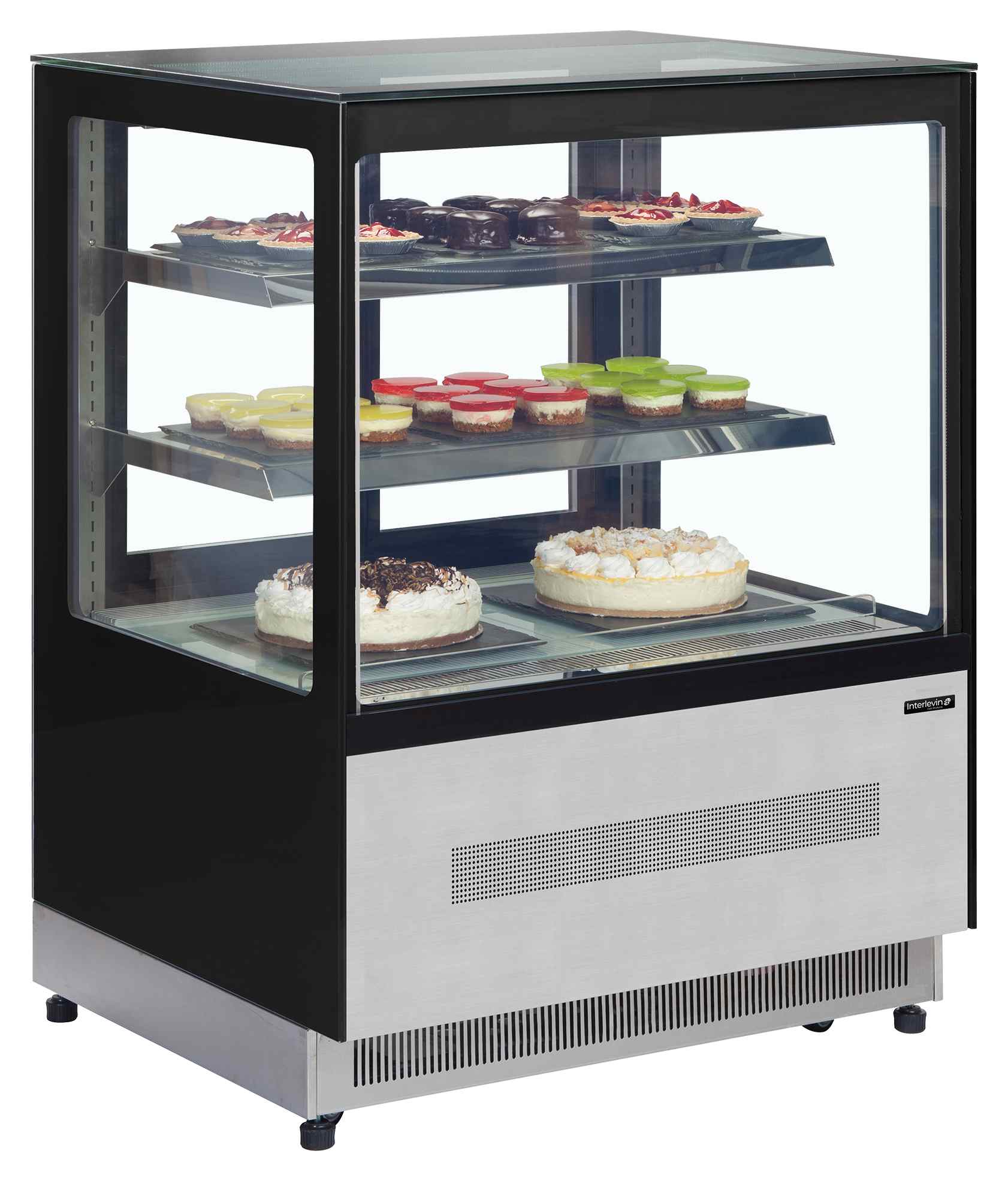 Vitrine réfrigérée professionnelle 140 L noire brillant positive 1660 mm - LPD900F/BLACK - Tefcold en cuisine professionnelle