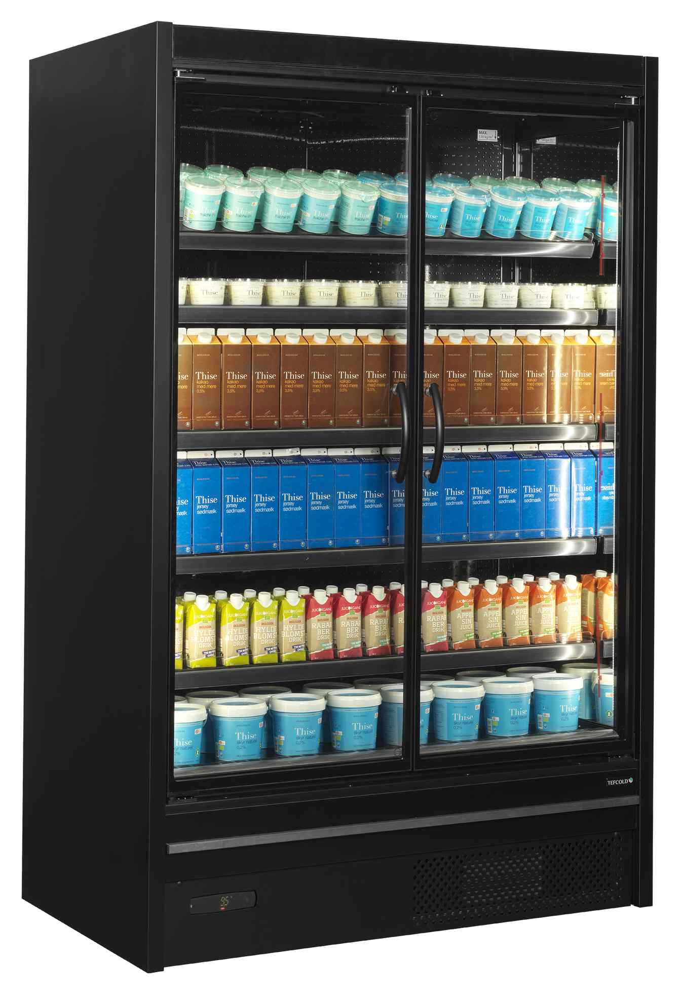 Vitrine combinable réfrigérée positive très profondes et éclairage LED vertical - MDCB1250HB - Tefcold en cuisine professionnelle