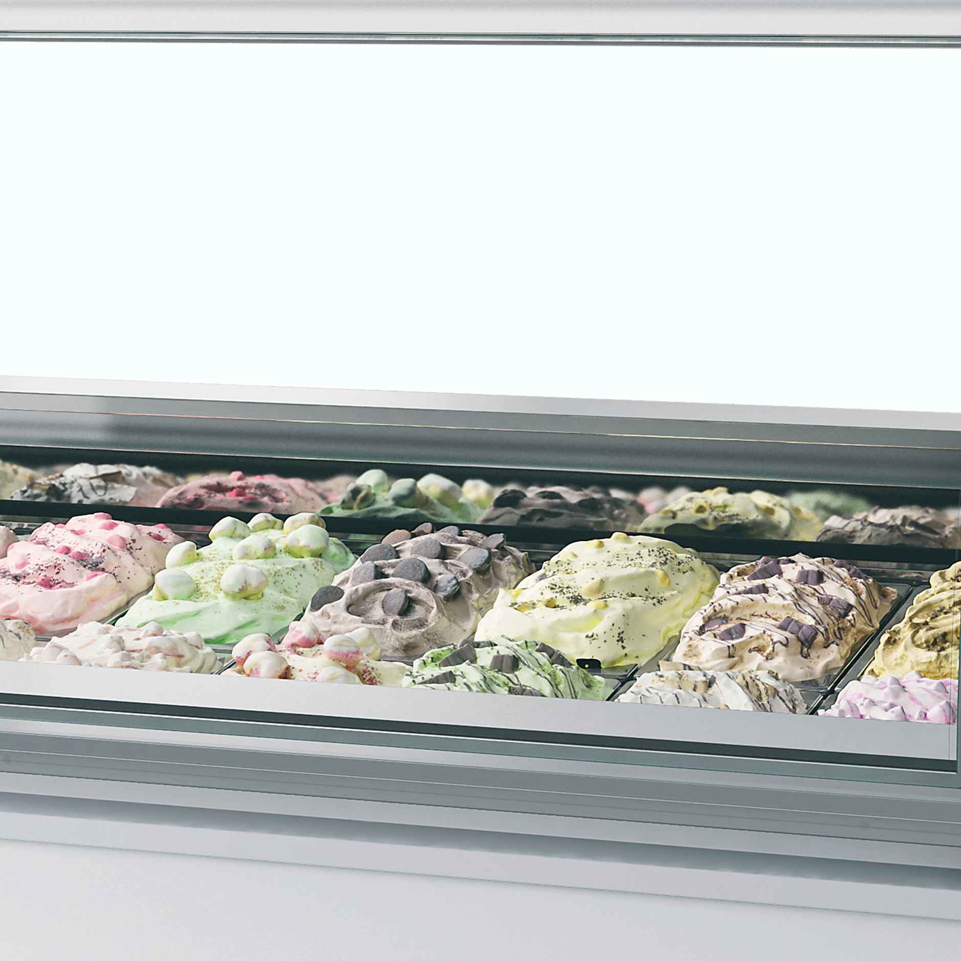 Vitrine professionnelle à glace 118 l négative 1660 mm - MILLENNIUM LX12 - Tefcold en cuisine professionnelle