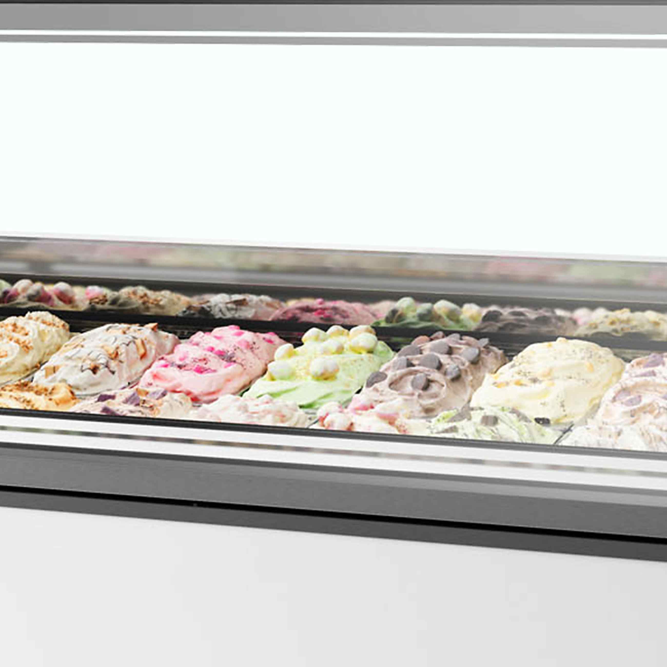 Vitrine professionnelle à glace ventilée 118 l -20 à -14 °C 1660 mm - MILLENNIUM ST12 - Tefcold en cuisine professionnelle